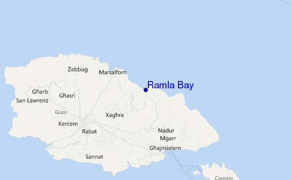 mapa de ubicación de Ramla Bay