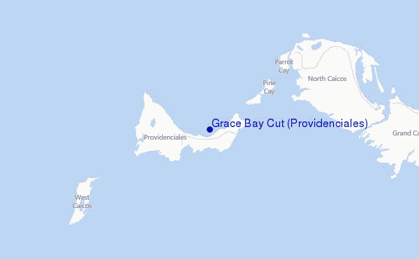 Grace Bay Cut (Providenciales) Location Map