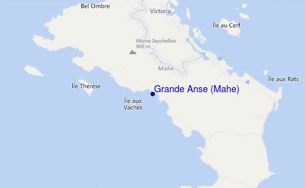 mapa de ubicación de Grande Anse (Mahe)
