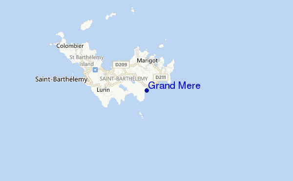 mapa de ubicación de Grand Mere