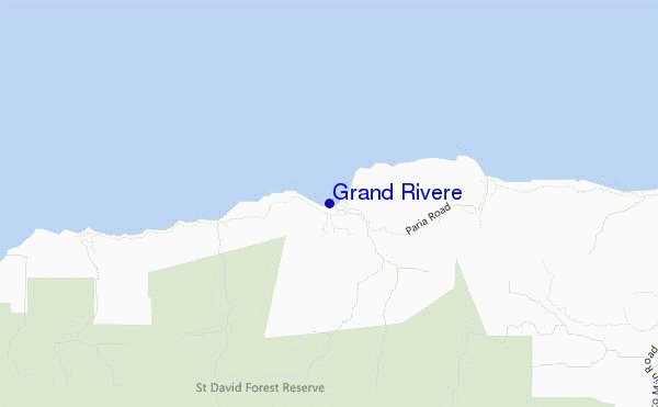 mapa de ubicación de Grand Rivere