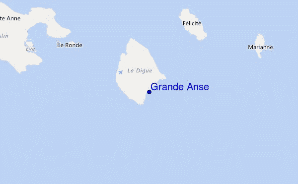 mapa de ubicación de Grande Anse