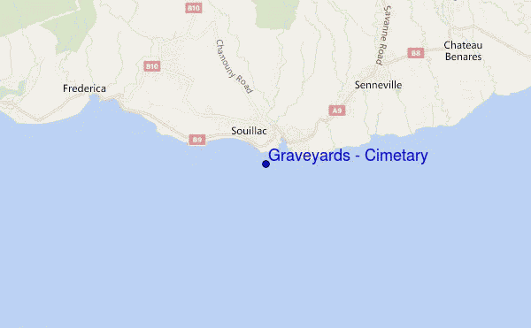 mapa de ubicación de Graveyards / Cimetary