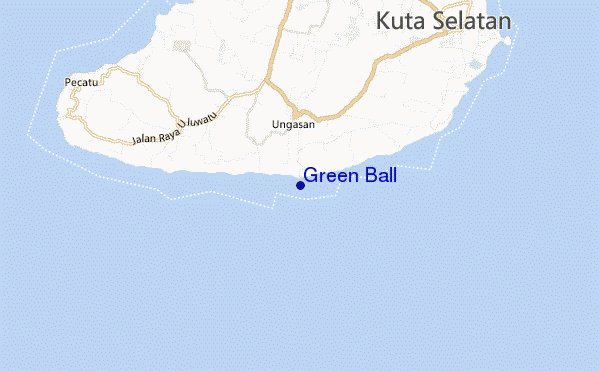 mapa de ubicación de Green Ball