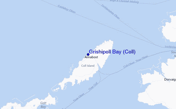 Grishipoll Bay (Coll) Location Map