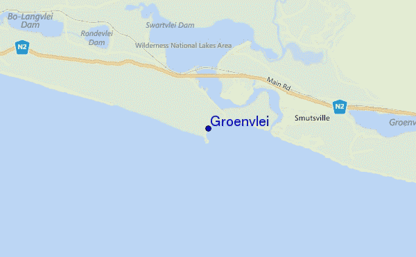 mapa de ubicación de Groenvlei