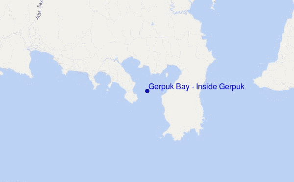 mapa de ubicación de Gerpuk Bay - Inside Gerpuk