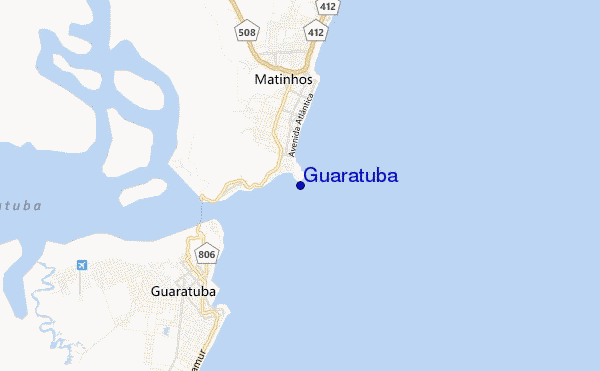 mapa de ubicación de Guaratuba