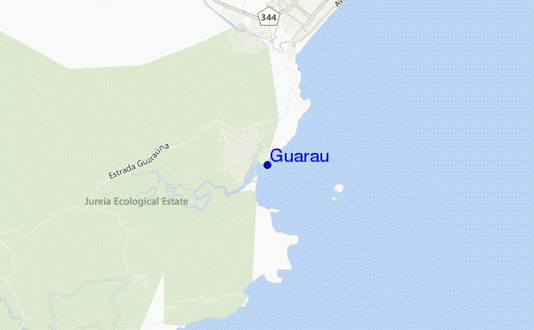 mapa de ubicación de Guarau