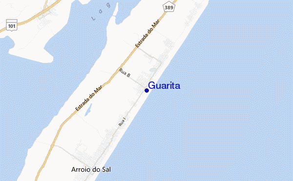 mapa de ubicación de Guarita