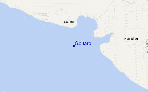 mapa de ubicación de Gouaro