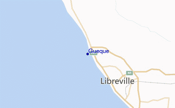 mapa de ubicación de Gueque