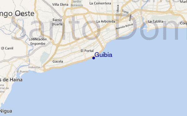 mapa de ubicación de Guibia