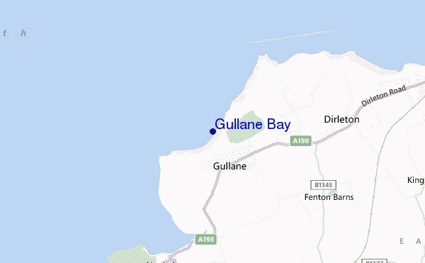 mapa de ubicación de Gullane Bay