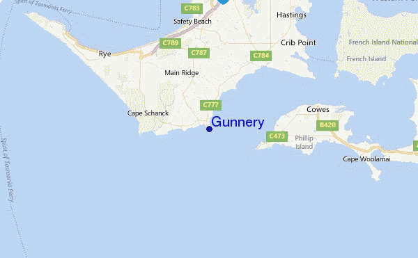 Gunnery Location Map
