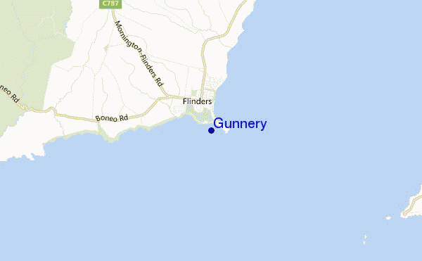 mapa de ubicación de Gunnery