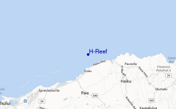 mapa de ubicación de H-Reef