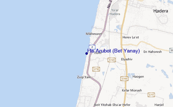 mapa de ubicación de Ha-Arubot (Bet Yanay)