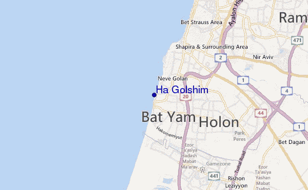 mapa de ubicación de Ha Golshim