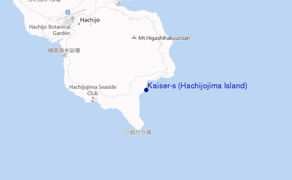 mapa de ubicación de Kaiser's (Hachijojima Island)