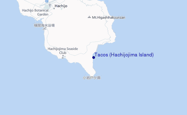 mapa de ubicación de Tacos (Hachijojima Island)
