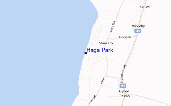 mapa de ubicación de Haga Park