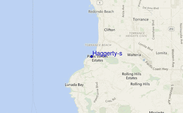 mapa de ubicación de Haggerty's
