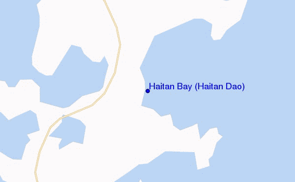 mapa de ubicación de Haitan Bay (Haitan Dao)