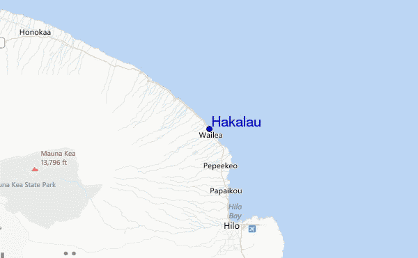 Hakalau Location Map
