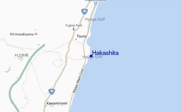 mapa de ubicación de Hakashita