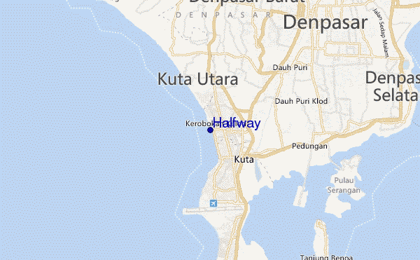 mapa de ubicación de Halfway