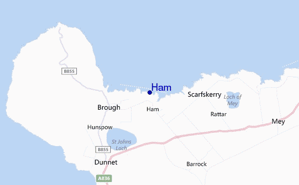 mapa de ubicación de Ham