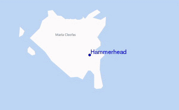 mapa de ubicación de Hammerhead
