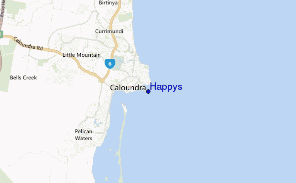 mapa de ubicación de Happys