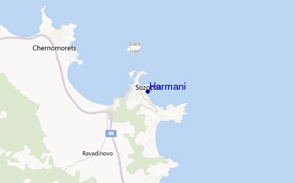 mapa de ubicación de Harmani