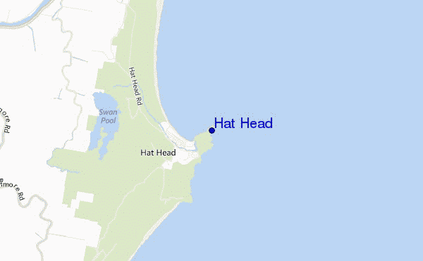 mapa de ubicación de Hat Head