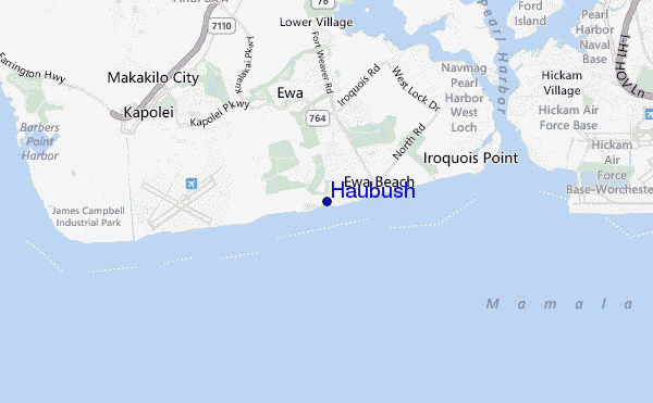 mapa de ubicación de Haubush