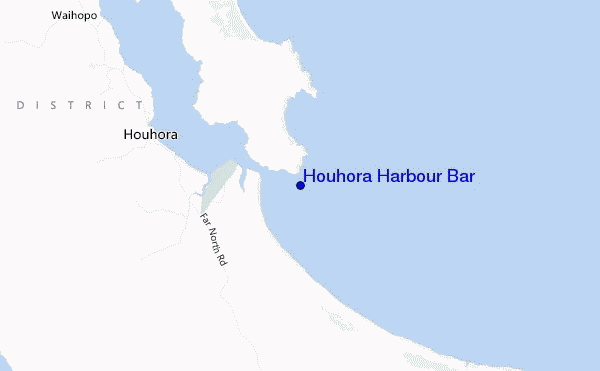 mapa de ubicación de Houhora Harbour Bar