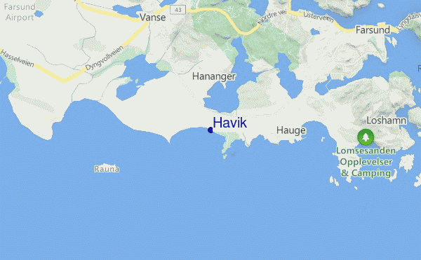 mapa de ubicación de Havik