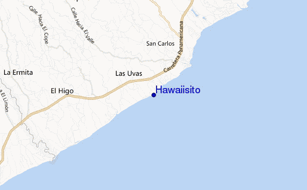 mapa de ubicación de Hawaiisito