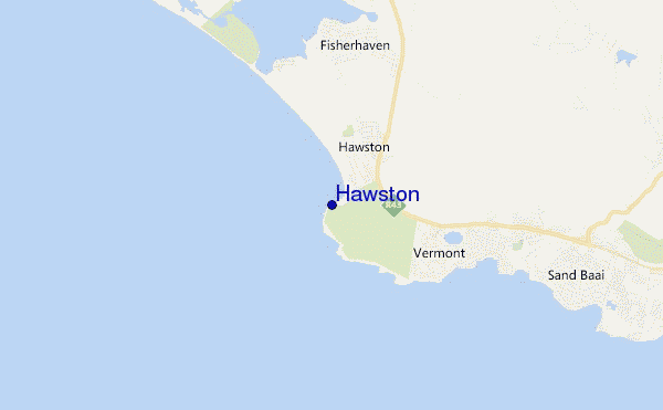mapa de ubicación de Hawston