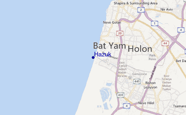 mapa de ubicación de Hazuk