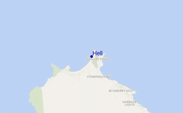 mapa de ubicación de Hell