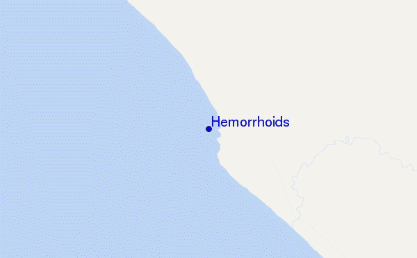 mapa de ubicación de Hemorrhoids