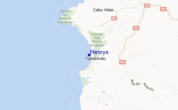 mapa de ubicación de Henrys