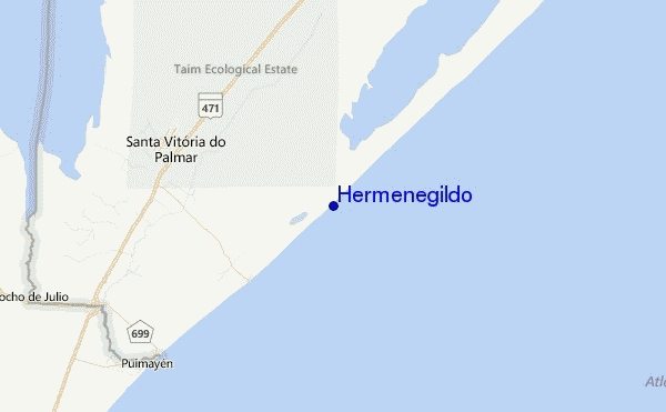 Hermenegildo Location Map