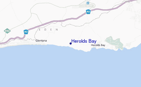 mapa de ubicación de Herolds Bay