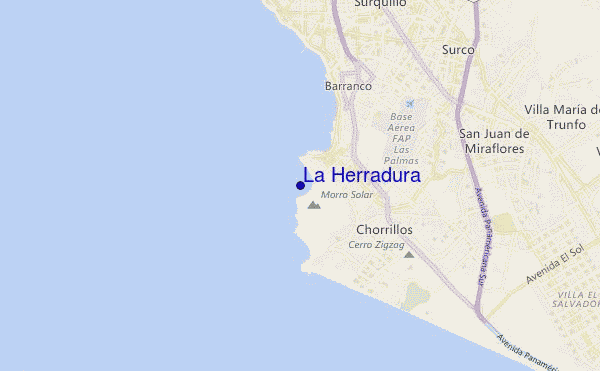 mapa de ubicación de La Herradura