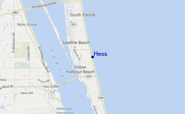 mapa de ubicación de Hess
