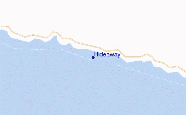 mapa de ubicación de Hideaway